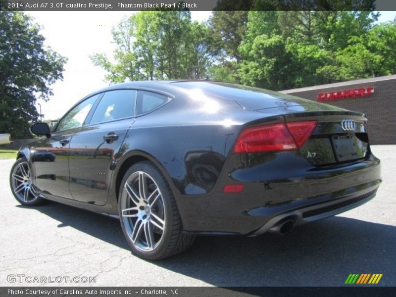 Phantom Black Pearl / Black 2014 Audi A7 3.0T quattro Prestige