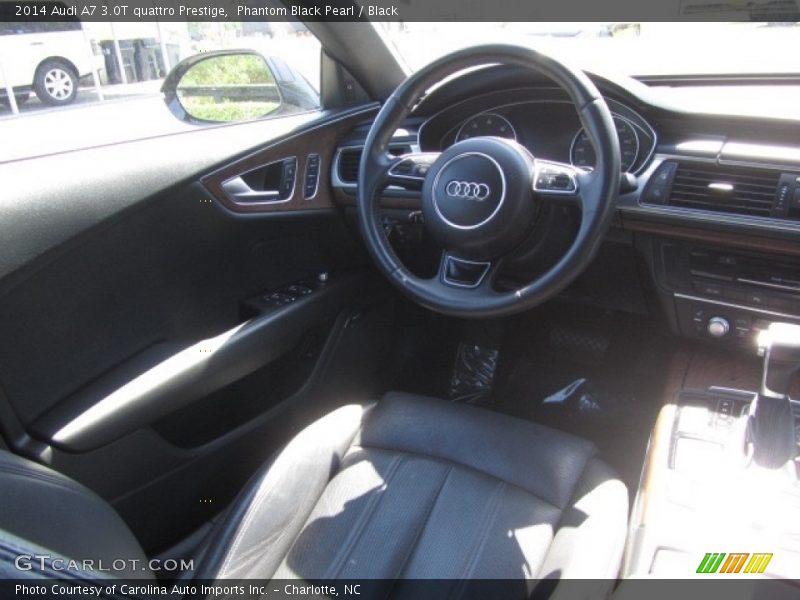 Phantom Black Pearl / Black 2014 Audi A7 3.0T quattro Prestige