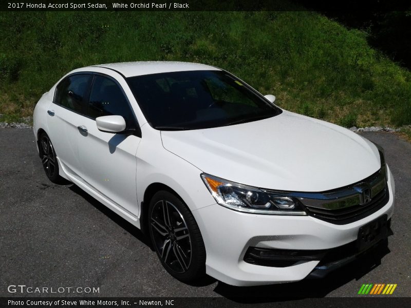 White Orchid Pearl / Black 2017 Honda Accord Sport Sedan