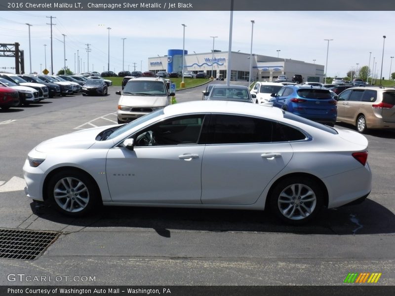 Champagne Silver Metallic / Jet Black 2016 Chevrolet Malibu LT