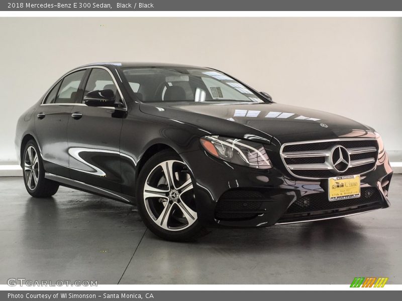 Black / Black 2018 Mercedes-Benz E 300 Sedan