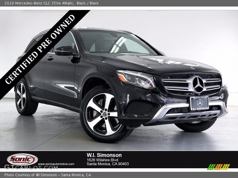 Black / Black 2019 Mercedes-Benz GLC 350e 4Matic