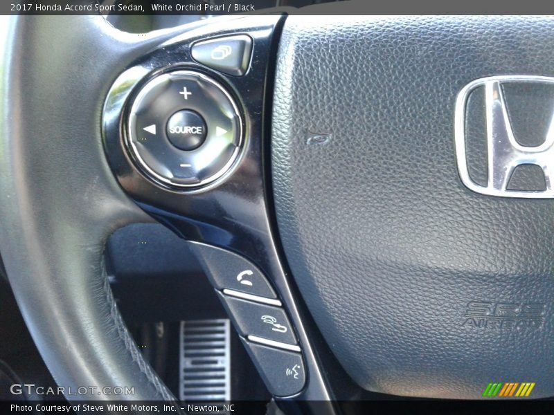 White Orchid Pearl / Black 2017 Honda Accord Sport Sedan