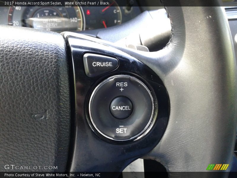 White Orchid Pearl / Black 2017 Honda Accord Sport Sedan