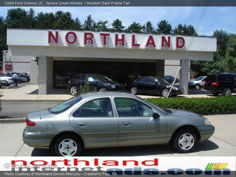 Spruce Green Metallic / Medium Dark Prairie Tan 1999 Ford Contour LX
