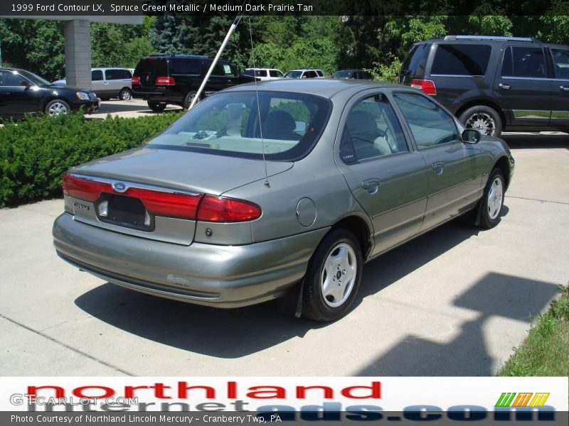 Spruce Green Metallic / Medium Dark Prairie Tan 1999 Ford Contour LX