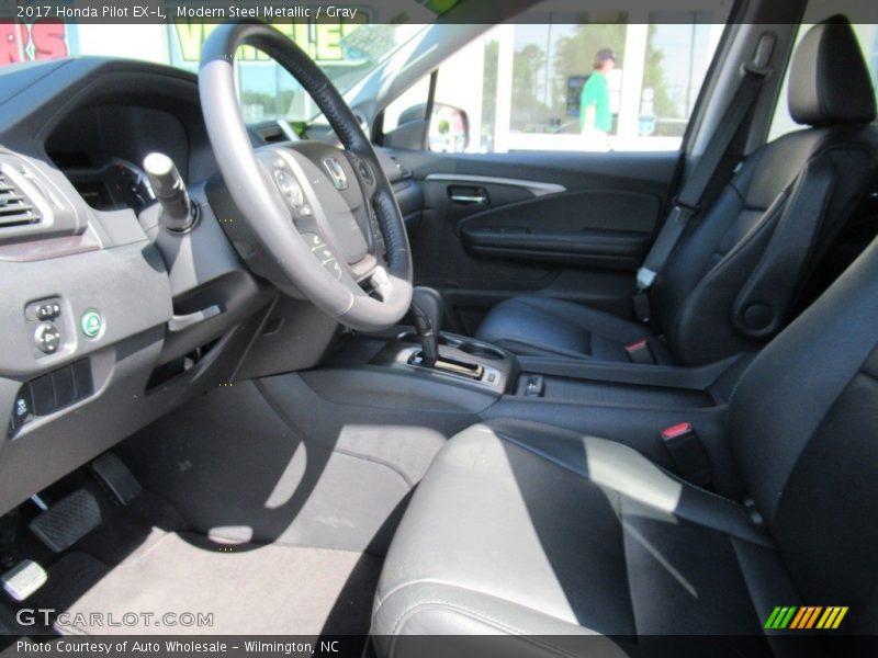 Modern Steel Metallic / Gray 2017 Honda Pilot EX-L
