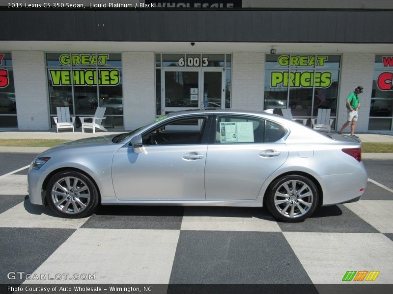 Liquid Platinum / Black 2015 Lexus GS 350 Sedan