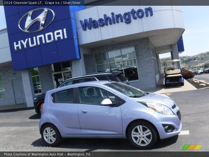 Grape Ice / Silver/Silver 2014 Chevrolet Spark LT