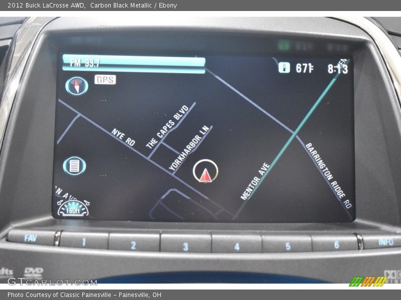 Navigation of 2012 LaCrosse AWD