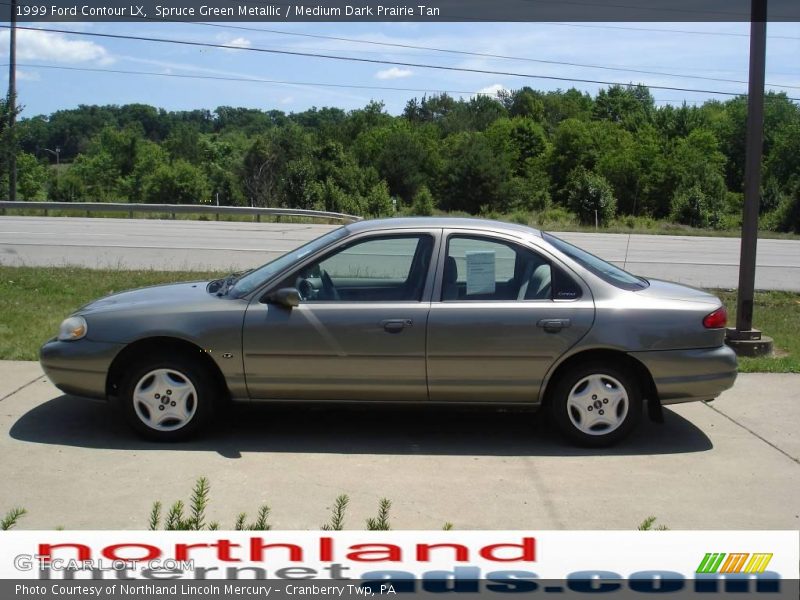 Spruce Green Metallic / Medium Dark Prairie Tan 1999 Ford Contour LX