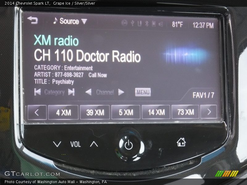 Grape Ice / Silver/Silver 2014 Chevrolet Spark LT