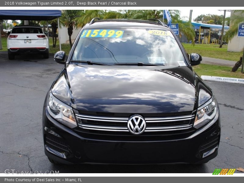 Deep Black Pearl / Charcoal Black 2018 Volkswagen Tiguan Limited 2.0T