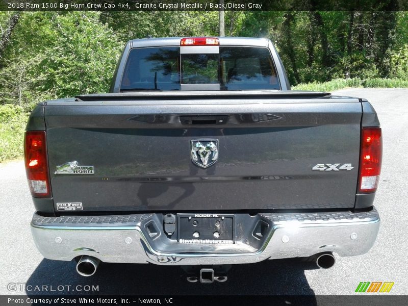 Granite Crystal Metallic / Black/Diesel Gray 2018 Ram 1500 Big Horn Crew Cab 4x4