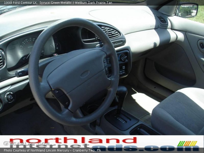 Spruce Green Metallic / Medium Dark Prairie Tan 1999 Ford Contour LX
