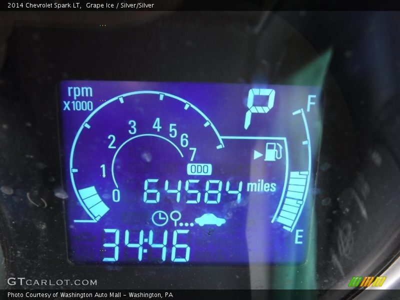 Grape Ice / Silver/Silver 2014 Chevrolet Spark LT