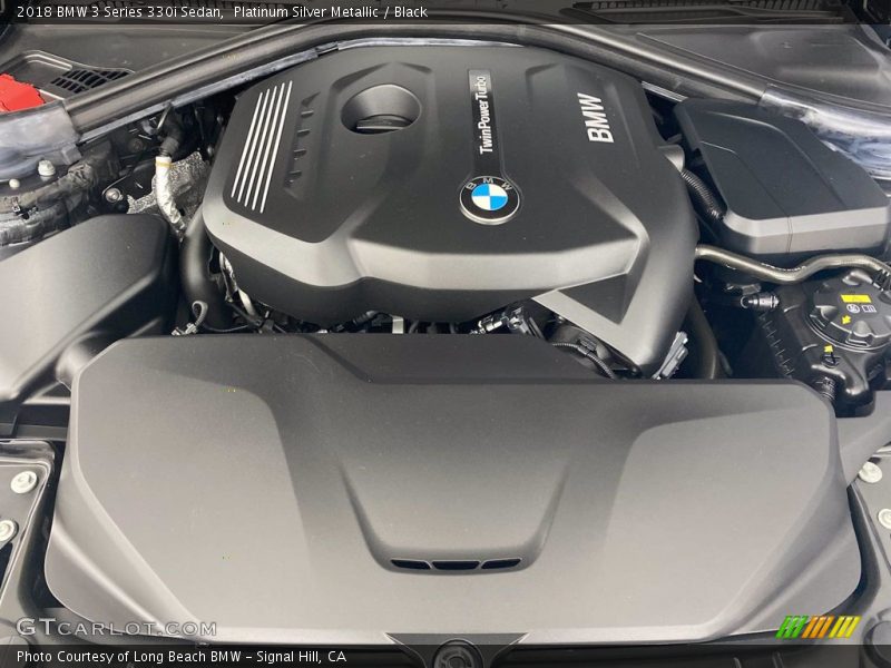 Platinum Silver Metallic / Black 2018 BMW 3 Series 330i Sedan