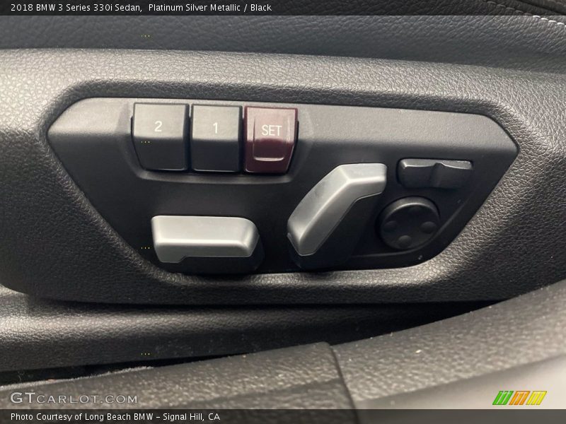 Platinum Silver Metallic / Black 2018 BMW 3 Series 330i Sedan