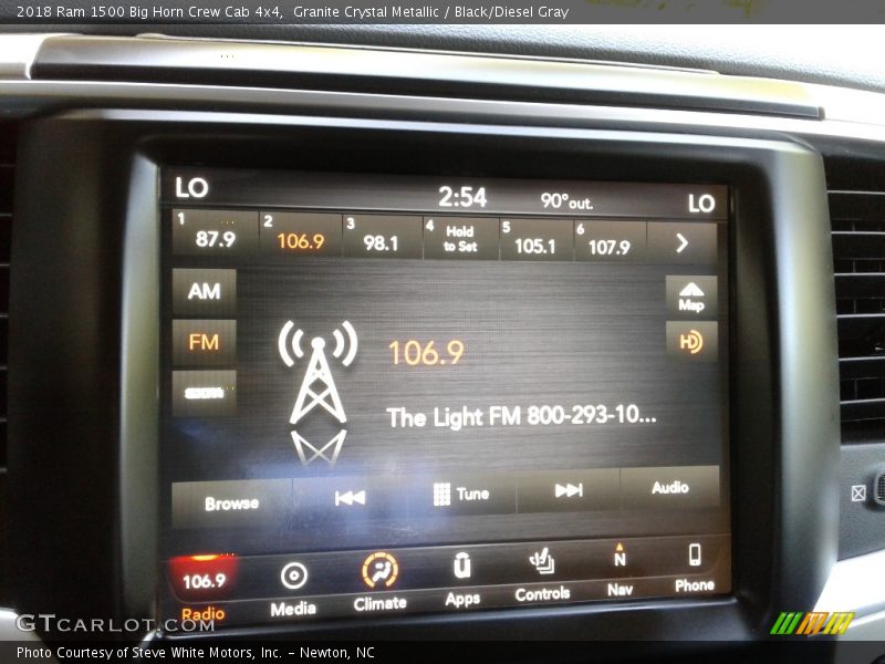 Granite Crystal Metallic / Black/Diesel Gray 2018 Ram 1500 Big Horn Crew Cab 4x4