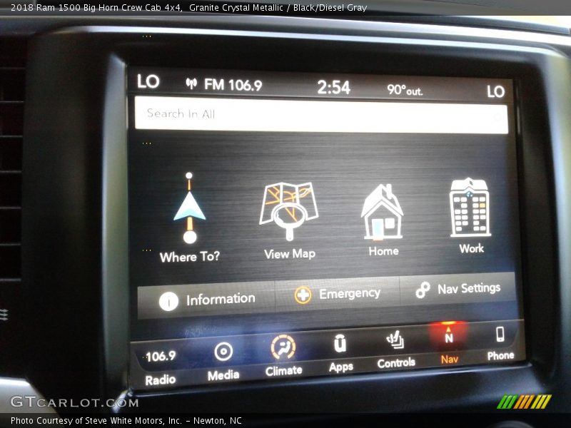 Granite Crystal Metallic / Black/Diesel Gray 2018 Ram 1500 Big Horn Crew Cab 4x4
