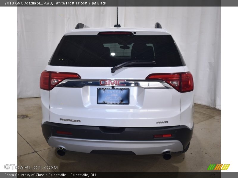 White Frost Tricoat / Jet Black 2018 GMC Acadia SLE AWD