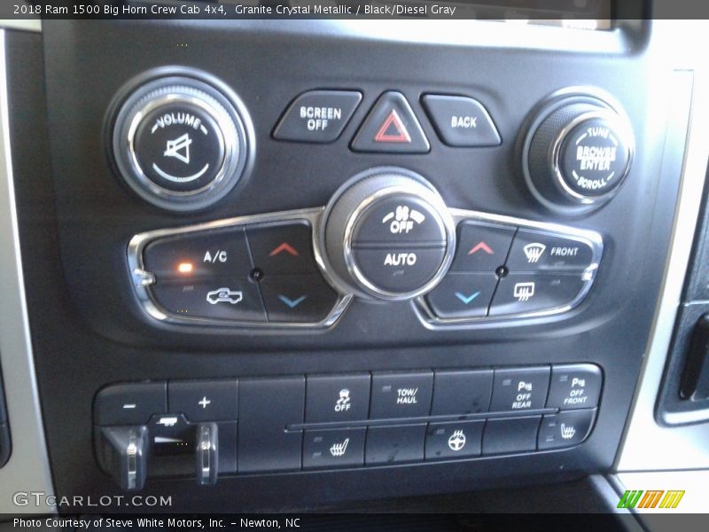 Granite Crystal Metallic / Black/Diesel Gray 2018 Ram 1500 Big Horn Crew Cab 4x4
