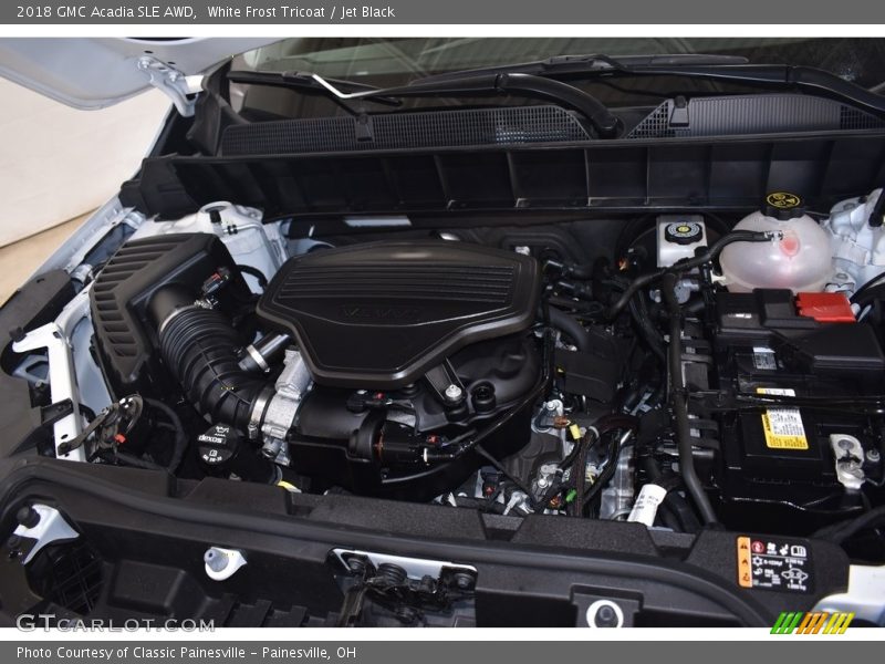 White Frost Tricoat / Jet Black 2018 GMC Acadia SLE AWD