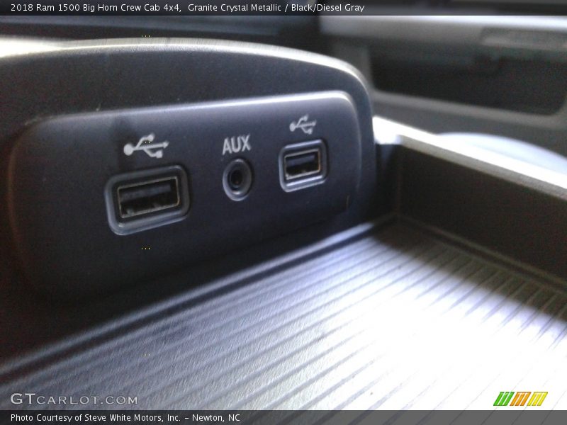 Granite Crystal Metallic / Black/Diesel Gray 2018 Ram 1500 Big Horn Crew Cab 4x4