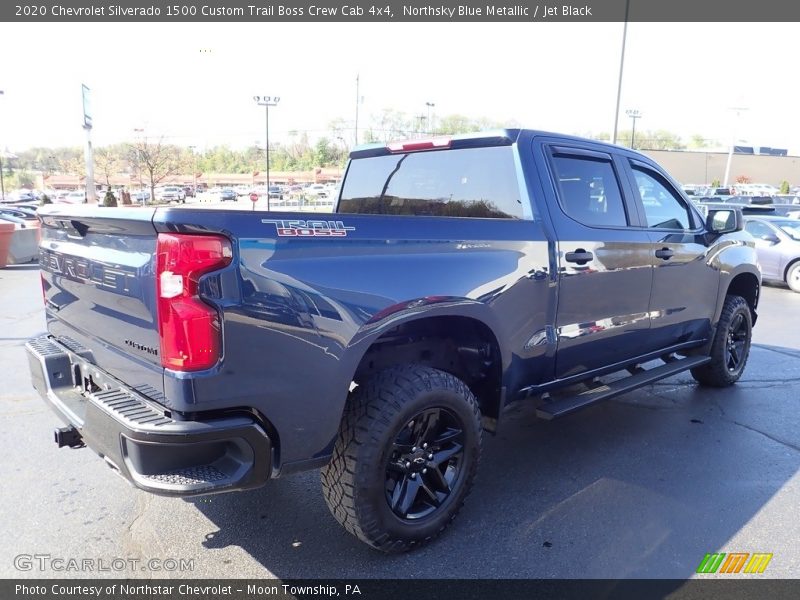 Northsky Blue Metallic / Jet Black 2020 Chevrolet Silverado 1500 Custom Trail Boss Crew Cab 4x4