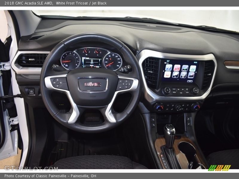 White Frost Tricoat / Jet Black 2018 GMC Acadia SLE AWD
