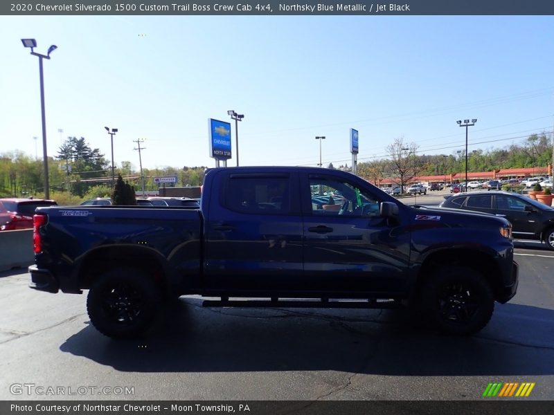 Northsky Blue Metallic / Jet Black 2020 Chevrolet Silverado 1500 Custom Trail Boss Crew Cab 4x4