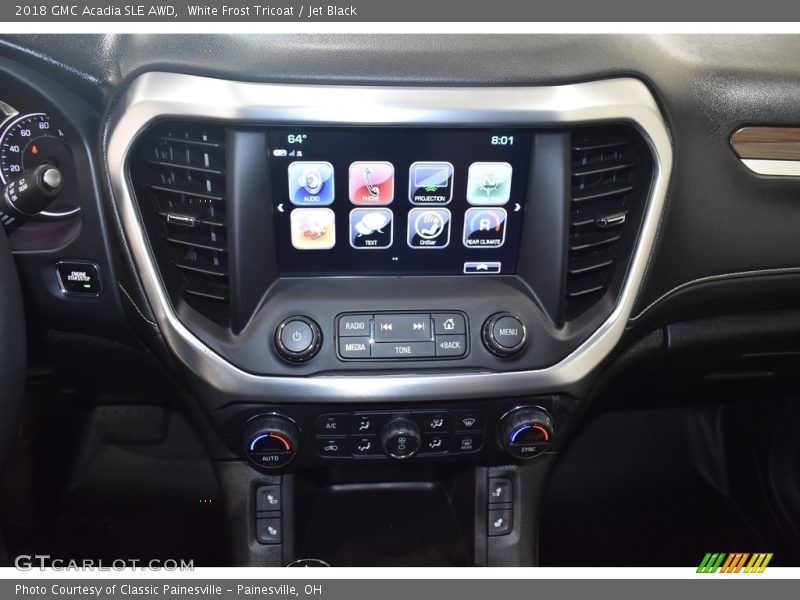 White Frost Tricoat / Jet Black 2018 GMC Acadia SLE AWD
