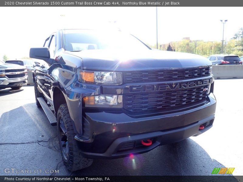 Northsky Blue Metallic / Jet Black 2020 Chevrolet Silverado 1500 Custom Trail Boss Crew Cab 4x4