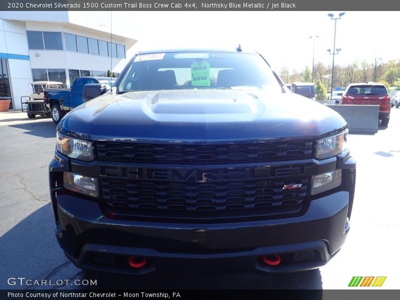 Northsky Blue Metallic / Jet Black 2020 Chevrolet Silverado 1500 Custom Trail Boss Crew Cab 4x4