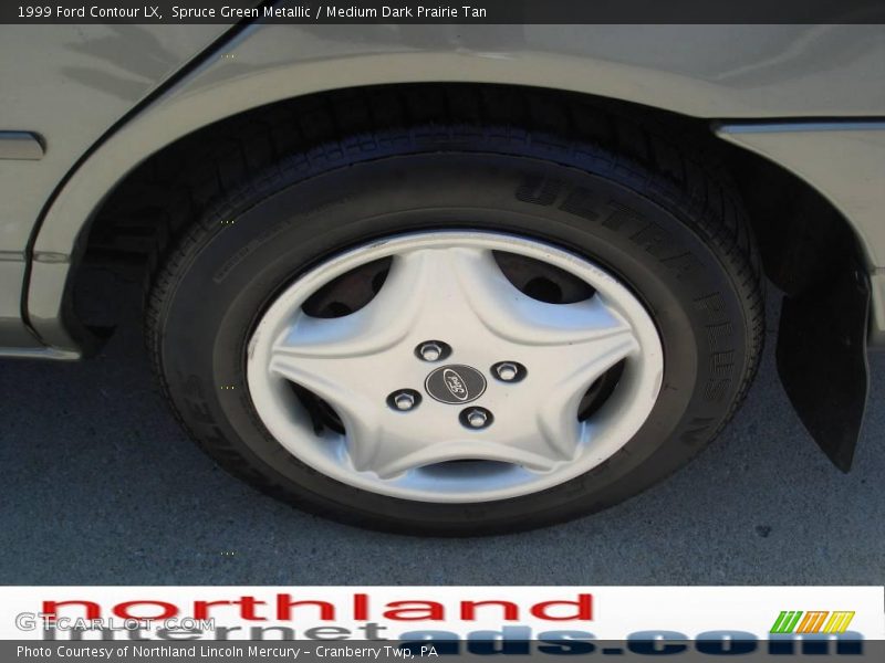 Spruce Green Metallic / Medium Dark Prairie Tan 1999 Ford Contour LX