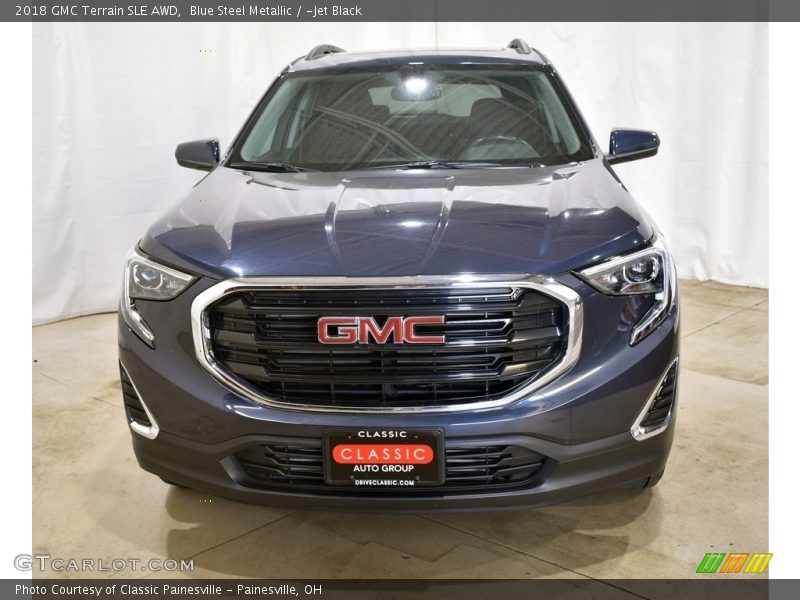Blue Steel Metallic / ­Jet Black 2018 GMC Terrain SLE AWD
