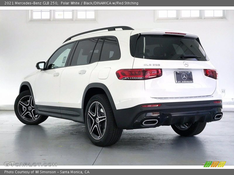 Polar White / Black/DINAMICA w/Red Stitching 2021 Mercedes-Benz GLB 250