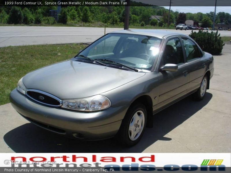 Spruce Green Metallic / Medium Dark Prairie Tan 1999 Ford Contour LX