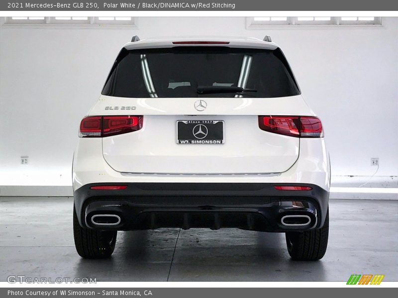 Polar White / Black/DINAMICA w/Red Stitching 2021 Mercedes-Benz GLB 250