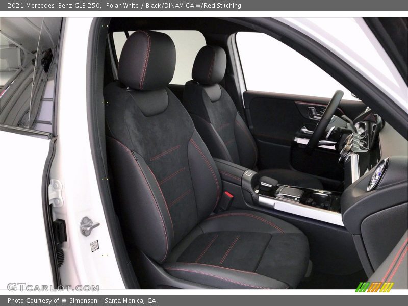 Polar White / Black/DINAMICA w/Red Stitching 2021 Mercedes-Benz GLB 250