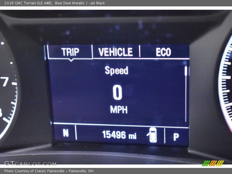 Blue Steel Metallic / ­Jet Black 2018 GMC Terrain SLE AWD