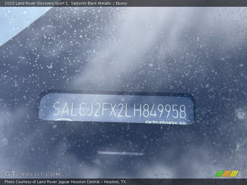 Santorini Black Metallic / Ebony 2020 Land Rover Discovery Sport S