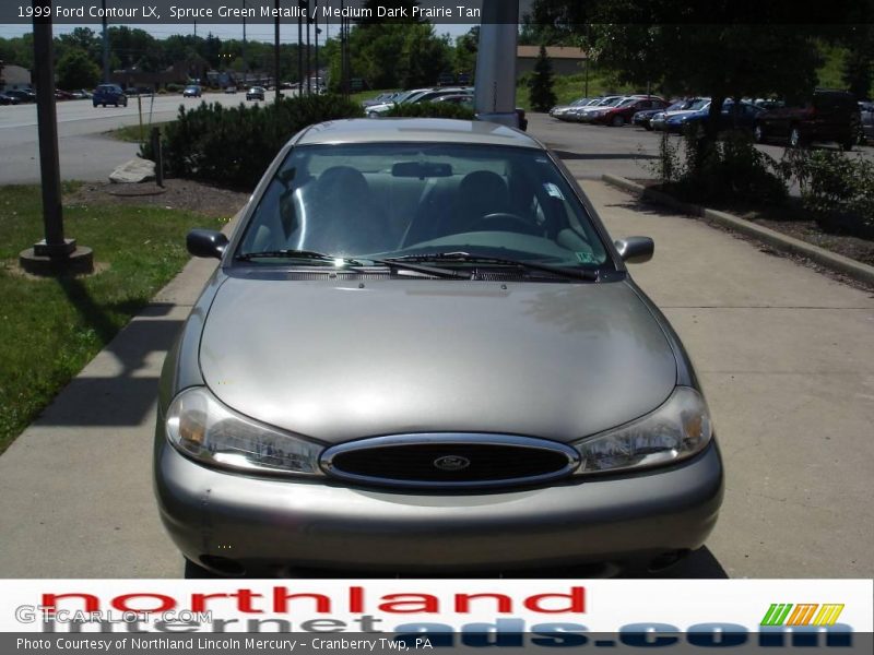 Spruce Green Metallic / Medium Dark Prairie Tan 1999 Ford Contour LX