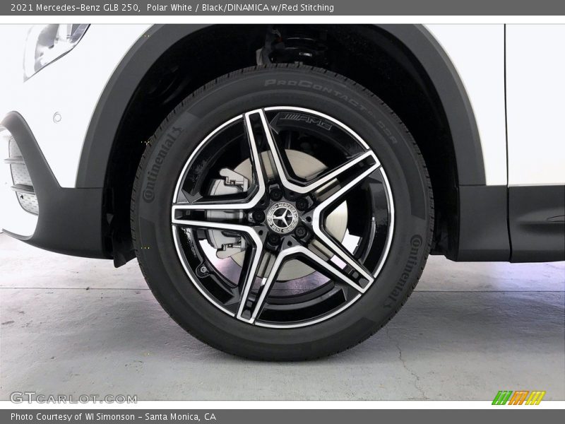 Polar White / Black/DINAMICA w/Red Stitching 2021 Mercedes-Benz GLB 250