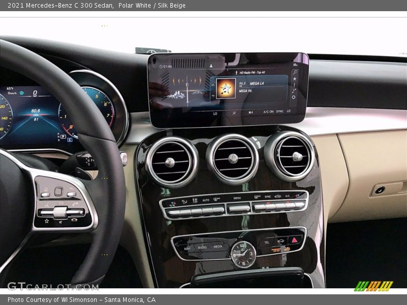 Polar White / Silk Beige 2021 Mercedes-Benz C 300 Sedan