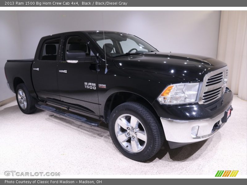 Black / Black/Diesel Gray 2013 Ram 1500 Big Horn Crew Cab 4x4