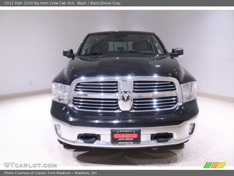 Black / Black/Diesel Gray 2013 Ram 1500 Big Horn Crew Cab 4x4