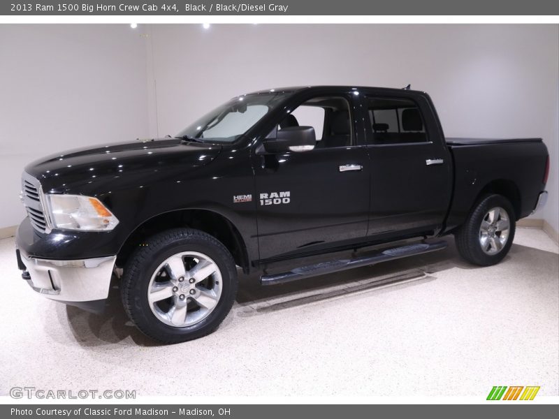 Black / Black/Diesel Gray 2013 Ram 1500 Big Horn Crew Cab 4x4