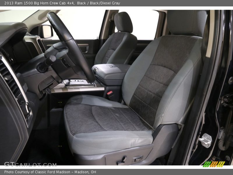 Black / Black/Diesel Gray 2013 Ram 1500 Big Horn Crew Cab 4x4