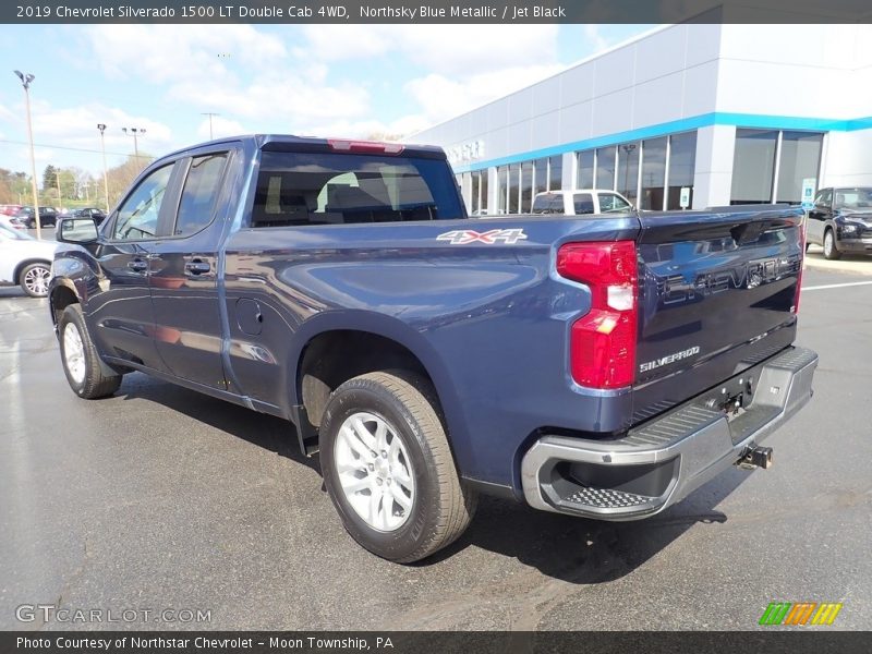 Northsky Blue Metallic / Jet Black 2019 Chevrolet Silverado 1500 LT Double Cab 4WD